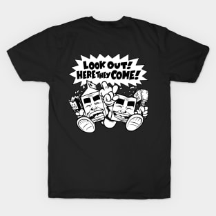 Milk & Cheese: Look Out! Here They Come! T-Shirt